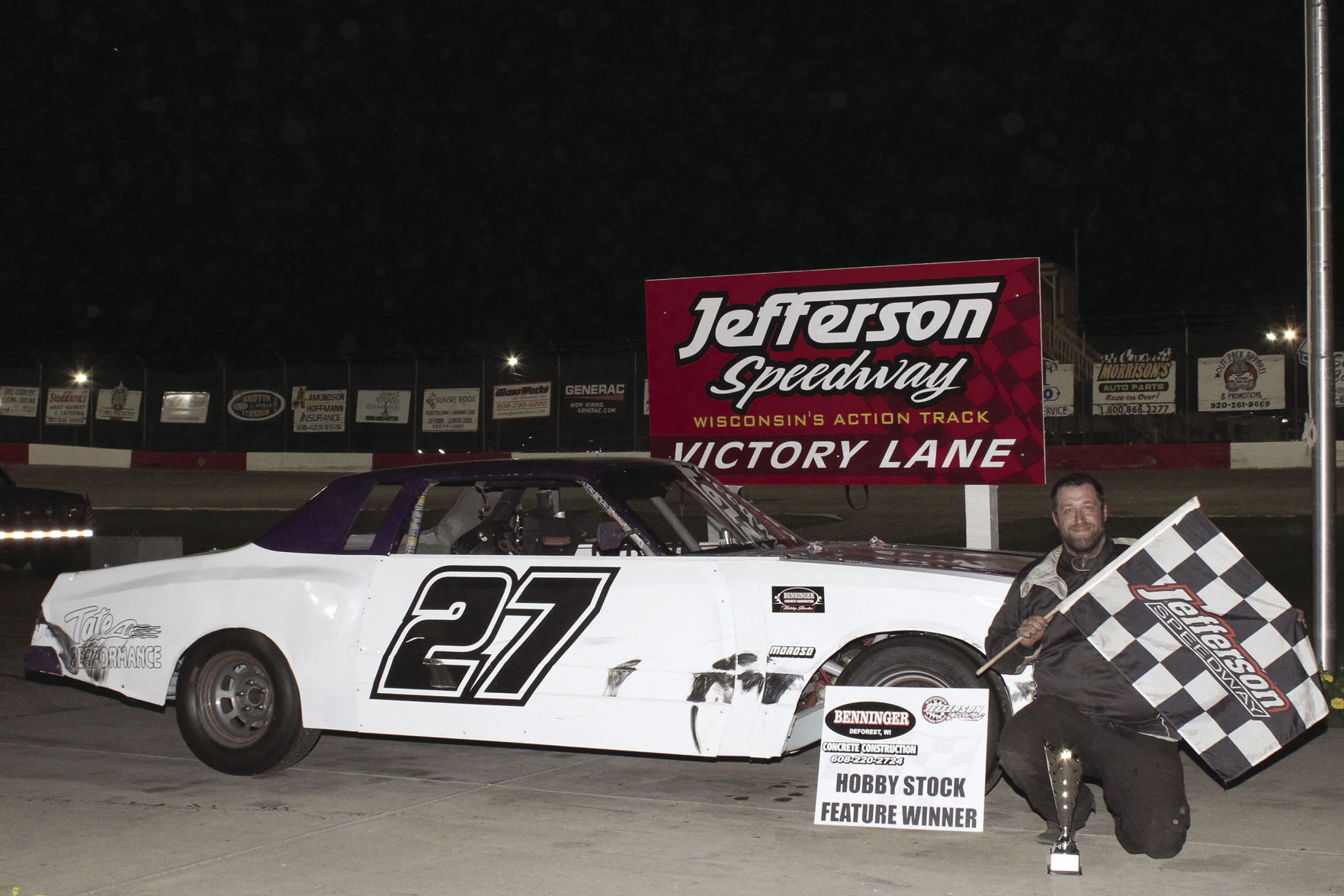 Hobby Stock Feature Winner Jim Tate Jr.